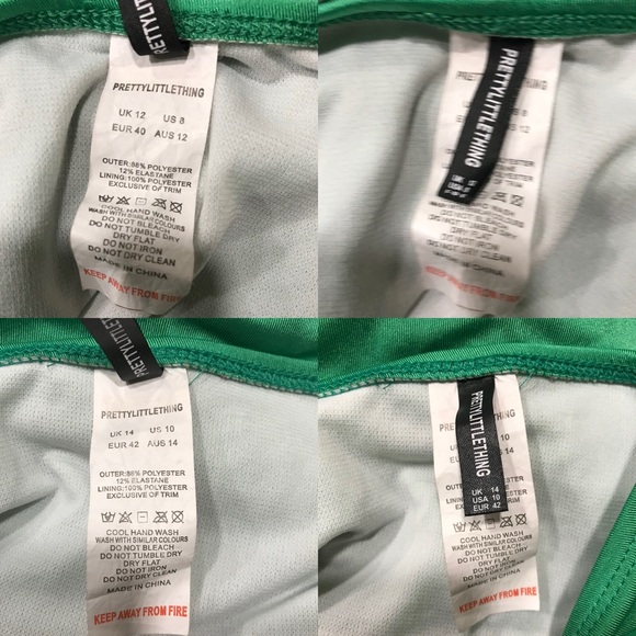 PrettyLittleThing Green Bikini Set , US8/US10 - Picture 9 of 9
